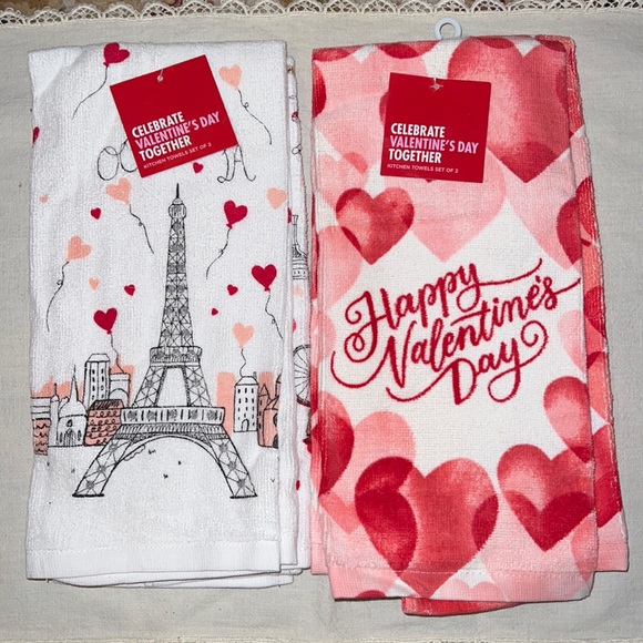 Kohl's Kitchen Nwt Kohls Valentines Day Kitchen Towels Poshmark